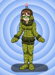 antenna brown_hair earmuffs female_only fembot femsub fur_coat furbot happy_trance hypnotic_accessory original robotization short_hair smile solo spiral_eyes supertechno324 symbol_in_eyes tech_control thighhighs rating:Questionable score:9 user:SuperTechno324