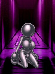 bodysuit breasts bulge clothed drone drool faceless futa_only futanari futasub large_breasts latex open_mouth original porniky restrained solo tagme transformation transgender rating:Explicit score:15 user:AGBell8