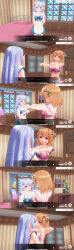3d absurdres apron blue_eyes blue_hair breasts chino_kafuu cocoa_hoto custom_maid_3d_2 empty_eyes expressionless female_only femsub hair_ornament is_the_order_a_rabbit? kaonashi765 large_breasts long_hair maid open_mouth orange_hair purple_eyes ribbon short_hair skirt text translated zombie_walk rating:Safe score:14 user:Rize