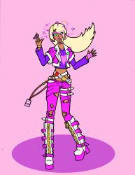 absurdres androgynous bimbofication blonde_hair boots kaa_eyes knee-high_boots lyly original tagme trap rating:explicit score: user:lytre♡