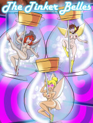 absurdres antenna blonde_hair bottle bottomless breasts brown_hair disney empty_eyes erect_nipples fairy female_only femsub happy_trance hat janet_van_dyne kaa_eyes large_breasts marvel_comics minigirl multiple_girls nude peter_pan_(movie) peter_pan_and_the_pirates pole_dancing red_hair short_hair smile spiral spiral_eyes stripper super_hero symbol_in_eyes text the_avengers tinkerbell topless wasp western wings zorro-zero rating:Explicit score:136 user:StepfordCrimson