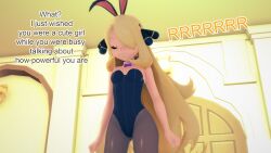 age_regression angry ash_ketchum aware blonde_hair bunny_ears bunnysuit closed_eyes cynthia dialogue english_text hair_covering_one_eye loli mustardsauce pokemon pokemon_(anime) text rating:Questionable score:0 user:Bootyhunter69