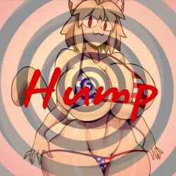  ahegao animated animated_gif ars99 artist_request ass bikini breasts cat_girl chubby clothed femdom huge_ass huge_breasts love manip melty_blood neco-arc pov pov_sub pussy seizure_warning spiral subliminal text underwear  rating:explicit score: user:ars99