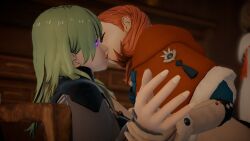 3d annette_fantine_dominic breasts byleth_eisner enemy_conversion exaltedbrand female_only fire_emblem fire_emblem_three_houses glowing_eyes hypnotized_hypnotist kissing mmd nintendo yuri rating:Questionable score:12 user:ExaltedBrand