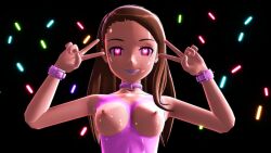3d brown_hair collar erect_nipples female_only femsub happy_trance heart heart_eyes iori_minase leotard long_hair pink_eyes smile solo symbol_in_eyes the_idolm@ster v rating:Questionable score:14 user:Sleepyhead97