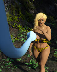 3d androgynous androgynous_dom anguis69 barefoot bikini blonde_hair breasts deltarune feet femsub hypnotic_tentacle tentacles werewire rating:Questionable score:23 user:Anguis69