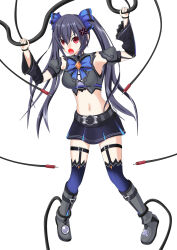 bezunamin black_hair breasts hyperdimension_neptunia noire red_eyes skirt thighhighs twintails rating:Questionable score:14 user:hypno