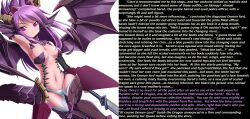 absurdres caption dragon_girl empty_eyes female_only femdom hypnotic_gas ivoryscratch_(manipper) monster_girl purple_eyes purple_hair puzzle_&_dragons sonia_(p&d) text transformation rating:Questionable score:77 user:IvoryScratch