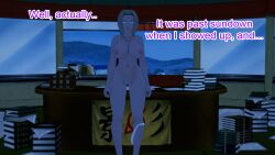 blonde_hair bottomless breasts dialogue dogdog drool empty_eyes english_text expressionless femsub left_idling naruto_(series) night nipples nude purple_eyes pussy text topless tsunade rating:Explicit score:1 user:Bootyhunter69