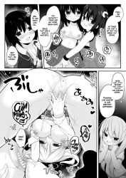 body_control body_swap bottomless breasts censored cheerleader comic dollification drugs empty_eyes exposed_chest expressionless female_only greyscale groping hard_translated hisagi hypnotic_drink kissing large_breasts licking long_hair marialite masturbation monochrome multiple_girls nipple_tweak open_mouth panties petrification possession short_hair sitting_on_face sub_on_sub sweat swimsuit text tracksuit translated underwear yuri rating:Explicit score:21 user:L12@