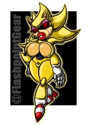 bimbofication black_background black_sclera breast_expansion breasts claws crotch_tattoo eyelashes eyeshadow female_only fembot femdom femsub flashpointgear furry genderswap hand_on_hip hedgehog_girl large_breasts lipstick makeup red_eyes red_lipstick robot robot_girl robotization shoes signature simple_background smile sonic_the_hedgehog sonic_the_hedgehog_(series) standing super_sonic symbol_in_eyes transformation white_background rating:Questionable score:21 user:Oscar044