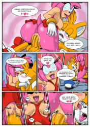 amy_rose anus ass blush bottomless breasts breasts_outside clitoris comic cowgirl_position dress drool femsub fox_boy furry happy_trance hedgehog_girl heterosexual large_breasts maledom miles_tails_prower omegazuel open_clothes open_mouth penis pink_hair pussy pussy_juice ring_eyes sex short_hair sonic_the_hedgehog_(series) spit_trail sweat text tongue tongue_out vaginal rating:Explicit score:77 user:TheGoodShank