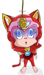  barefoot bell cat_girl femsub open_mouth pendulum polly_esther samurai_pizza_cats spiral_eyes symbol_in_eyes tail zuneycat  rating:questionable score: user:thegoodshank