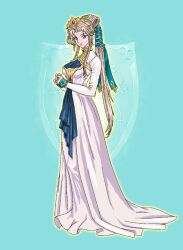 blonde_hair clothed corruption cuffs dress eyeshadow female_only femsub fire_emblem fire_emblem_mystery_of_the_emblem glowing green_eyes hair_band hair_ornament isobe_roll long_hair long_skirt looking_at_viewer nintendo nyna_(fire_emblem) ponytail shield simple_background solo rating:Safe score:3 user:wokeat4am