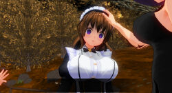 3d breasts brown_hair custom_maid_3d_2 empty_eyes female_only femdom femsub large_breasts maid purple_eyes sennoudaisuki tattoo text translated tribal_tattoo witch rating:Questionable score:11 user:YuriLover2