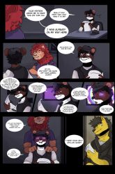 before_and_after comic cucumbercowboy dazed ferret_boy furry glasses hat kaa_eyes lion_boy male_only maledom malesub open_mouth original text rating:Safe score:15 user:Hypnorgasm