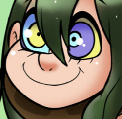 happy_trance kaa_eyes my_hero_academia penken smile snake tsuyu_asui rating:questionable score: user:penken