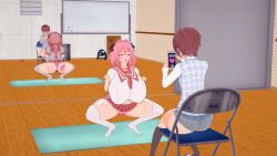 3d astolfo_(fate/grand_order) breasts brown_hair fate/apocrypha fate_(series) femsub genderswap huge_breasts maledom pink_hair purple_eyes short_hair squatting tech_control text transformation transgender tsotk rating:Questionable score:16 user:Mattlau04
