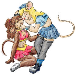 an_american_tail cheerleader chip_n_dale_rescue_rangers crossover female_only femdom femsub furry gadget_hackwrench goldeneyedcommanderofwishes kneeling mouse_girl school_uniform tanya_mousekewitz tech_control traditional western yuri rating:questionable score: user:gecow