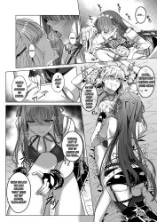 bottomless breasts comic cosplay duokuma exposed_chest fate/grand_order fate_(series) female_only femsub ghost greyscale groping hard_translated hyoui_lover kissing large_breasts masturbation monochrome multiple_girls nude orgasm original possession tagme text topless translated underwear undressing yuri rating:Explicit score:7 user:L12@