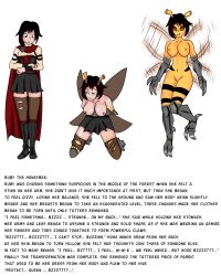 absurdres bee_girl black_hair bottomless breasts bug_girl caption claws corruption femsub happy_trance idpet nude pussy ruby_rose rwby short_hair text topless transformation wings yellow_skin rating:Questionable score:75 user:IDPet