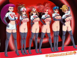 breasts cleavage enemy_conversion evil_smile female_only femdom femsub flannery grima180_(manipper) happy_trance hilda jessie large_breasts long_hair manip may multiple_girls multiple_subs nintendo officer_jenny pokemon pokemon_(anime) pokemon_black_and_white pokemon_ruby_sapphire_and_emerald pokemon_x_and_y professor_juniper reit short_hair smile spiral spiral_eyes standing standing_at_attention symbol_in_eyes team_rocket rating:Explicit score:185 user:Grima180