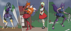 femsub fox_girl harpy_girl mythkaz tagme wolf_girl rating:Safe score:14 user:sonicfan150