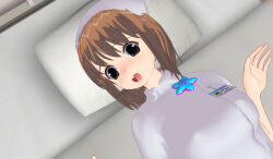 3d 3d_custom_girl blush brown_hair hat nurse original parasite surprised rating:Questionable score:5 user:Sleepyhead97