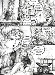 comic elf honey justsketchingviolets long_hair ponytail sheep_girl rating:Safe score:6 user:JustSketchingViolets