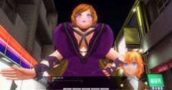 3d breasts choker clothed femsub kamen_writer_mc large_breasts purple_lipstick rika_(made_to_order) shota spiral_eyes symbol_in_eyes text rating:Questionable score:1 user:Amazingbrahjr