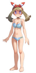 barefoot bra breasts brown_hair cameltoe expressionless feet female_only femsub hair_ribbon may navel nintendo open_mouth panties pokemon pokemon_omega_ruby_and_alpha_sapphire short_hair solo spiral_eyes symbol_in_eyes uhyoko underwear rating:Questionable score:67 user:Mindwipe