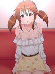 airi_totoki breasts cleavage danni68_(manipper) hair_ornament idolmaster_cinderella_girls large_breasts manip pendulum the_idolm@ster twintails rating:safe score: user:danni68