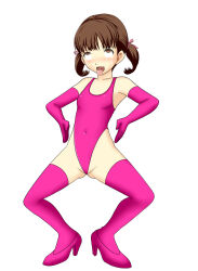ahegao blush breasts brown_hair eye_roll gloves haigure high_heels leotard loli nanako_dojima open_mouth opera_gloves persona_(series) persona_4 simple_background small_breasts spread_legs tears thighhighs tongue tongue_out twintails rating:Questionable score:17 user:Sleepyhead97
