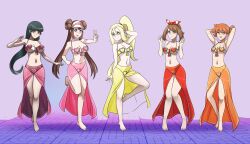 barefoot black_hair blonde_hair breasts brown_hair cleavage consensual dancing double_hair_bun empty_eyes female_only femsub hair_buns happy_trance harem_outfit heart heart_eyes korrina large_breasts long_hair looking_at_viewer may micro_bikini misty multiple_girls multiple_subs navel nintendo orange_eyes orange_hair pink_eyes pokemon pokemon_black_and_white_2 pokemon_let's_go pokemon_omega_ruby_and_alpha_sapphire pokemon_red_green_blue_and_yellow pokemon_trainer pokemon_x_and_y red_eyes rosa_(pokemon) sabrina shinzu short_hair smile symbol_in_eyes yellow_eyes rating:Questionable score:153 user:AetherMage