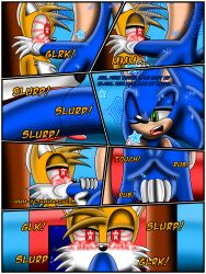 absurdres comic dialogue exkaizuhan fellatio furry male_only maledom malesub miles_tails_prower penis sonic_the_hedgehog sonic_the_hedgehog_(series) spiral_eyes symbol_in_eyes text yaoi rating:Explicit score:28 user:EXkAizuhan