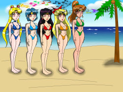 barefoot beach bikini blonde_hair blue_hair brown_hair carlosfco expressionless feet female_only femsub hypnotic_audio hypnotic_music long_hair midriff multiple_girls ponytail purple_hair sailor_jupiter sailor_mars sailor_mercury sailor_moon sailor_moon_(series) sailor_venus short_hair spiral_eyes standing standing_at_attention symbol_in_eyes twintails rating:Questionable score:51 user:daveyboysmith9