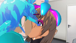 3d 3d_custom_girl alien blue_hair brown_hair glasses julienx manip text theheckle_(manipper) rating:Questionable score:5 user:theheckle