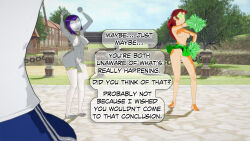 breasts cheerleader clothed clothed_exposure covered_with_cum cum cum_on_body cum_on_face dancing dc_comics dialogue dogdog english_text femsub glowing_eyes goth green_eyes harem_outfit maledom multiple_girls multiple_subs nipples nude outdoors purple_hair raven red_hair skirt starfire text white_eyes whitewash_eyes rating:Explicit score:6 user:Bootyhunter69