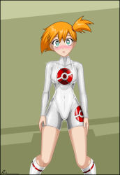    blush female_only femsub heart heart_eyes latex misty nintendo orange_hair pokemon pokemon_red_green_blue_and_yellow rosvo  rating:safe score: user:zzzzzulu