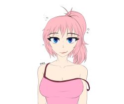 bare_shoulders breasts cleavage clothed collarbone crystal_(zko) empty_eyes female_only femsub large_breasts long_hair original pink_hair ponytail solo zko rating:Safe score:34 user:Jabberwocky