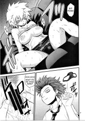 black_panties breasts breasts_outside censored comic dialogue empty_eyes erect_nipples evil_smile expressionless femsub greyscale heterosexual hitoshi_shinso large_breasts maledom mitsuki_bakugo my_hero_academia open_clothes panties pubic_hair pussy pussy_juice school_uniform shirt_lift shrunken_irises sitting smile spread_legs spread_pussy tank_top text tie underwear rating:Explicit score:24 user:Spirals