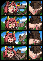 bestiality blush bottomless braid cat_girl coils color comic dark_cloud dark_cloud_2 double_penis fake_animal_ears femsub kaa kaa_eyes long_hair monica_raybrandt non-human_penis open_mouth penis ponytail pussy renaissanceofchaos sex snake the_jungle_book tongue tongue_out vaginal rating:Explicit score:12 user:RayX