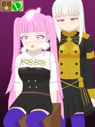 femdom femsub fire_emblem fire_emblem_three_houses hand_on_head hilda_valentine_goneril hypnotized_hypnotist lysithea_von_ordelia magic nasicampur32 nintendo tagme rating:Explicit score:6 user:Xotoj