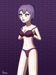 absurdres bernadetta_von_varley bra breasts cleavage expressionless female_only femsub fire_emblem fire_emblem_three_houses hypno_apophis mantra nintendo open_mouth panties standing text underwear undressing rating:Questionable score:33 user:Apophis