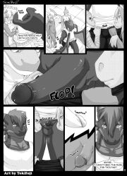 bald bottomless comic dragon_boy empty_eyes expressionless furry glasses greyscale group_sex horns horse_boy humor long_hair male_only maledom malesub monochrome nude original penis rafiq_(zsisron) rusty_(rusteh) shark_boy short_hair text threesome tokifuji topless undressing wings xanthus_anon yaoi rating:Explicit score:21 user:greasyi