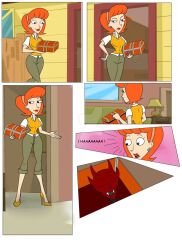 carlosfco comic demon hair_band high_heels linda_flynn-fletcher milf phineas_and_ferb red_hair short_hair text rating:Questionable score:11 user:Sleepyhead97