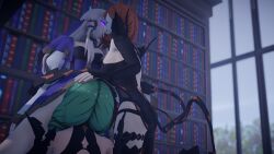 3d alternate_costume annette_fantine_dominic bare_shoulders corruption cunnilingus enemy_conversion exaltedbrand female_only femdom femsub fingerless_gloves fire_emblem fire_emblem_three_houses flayn_(fire_emblem_three_houses) gloves glowing glowing_eyes green_hair hypnotized_hypnotist kissing kronya_outfit lysithea_von_ordelia mmd multiple_girls multiple_subs nintendo oral orange_hair twintails white_hair yuri rating:Explicit score:42 user:MythicJunkRare