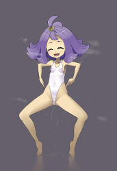 acerola_(pokemon) artist_request barefoot breasts cameltoe closed_eyes female_only haigure happy_trance large_breasts leotard nintendo open_mouth pokemon pokemon_sun_and_moon purple_hair pussy_juice see-through small_breasts solo spread_legs squatting rating:Questionable score:4 user:Sleepyhead97