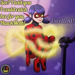  femsub happy_trance marinette_dupain-cheng mask miraculous_ladybug ordeper_arts smile super_hero twintails yellow_eyes  rating:safe score: user:jabberwocky