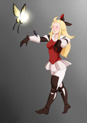 absurdres airy blonde_hair boots bravely_default breasts crystal edea_lee fairy female_only femsub gloves hair_ribbon happy_trance long_hair oo_sebastian_oo pendulum pink_eyes ribbon skirt spiral_eyes symbol_in_eyes zombie_walk rating:Questionable score:109 user:PomPom
